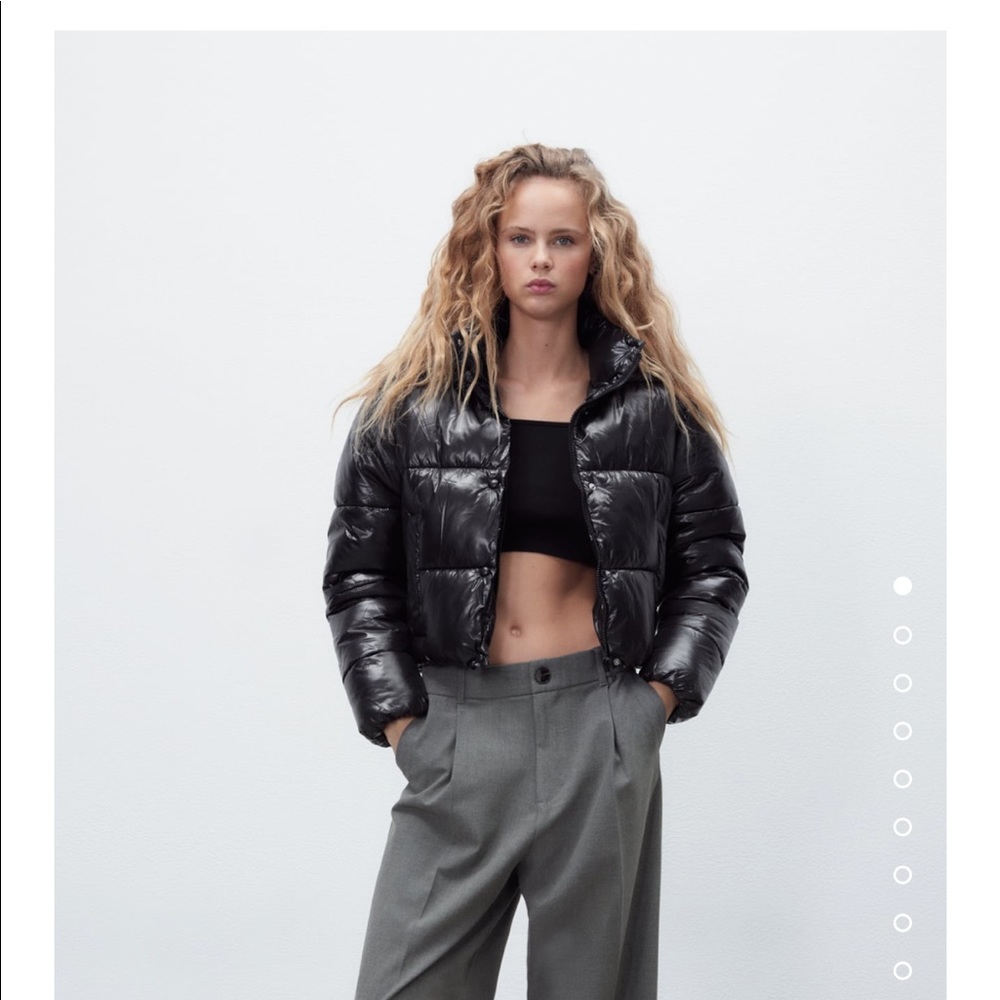 Zara cropped puffer jacket size xsmall
